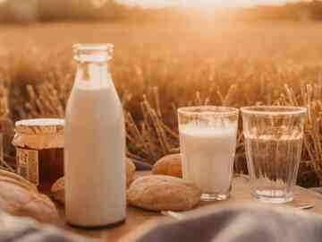 The supply of milk in the manufacture of dairy products